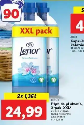 Lidl Lenor Płyn do płukania 2-pak XXL 2x1,36l oferta
