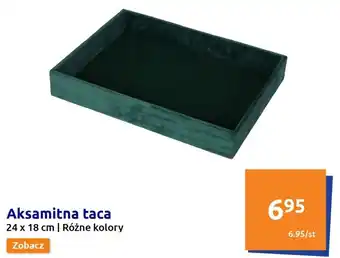 Action Aksamitna taca 24x18cm oferta