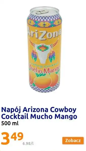 Action Arizona Cowboy Cocktail Mucho Mango Napój 500ml oferta
