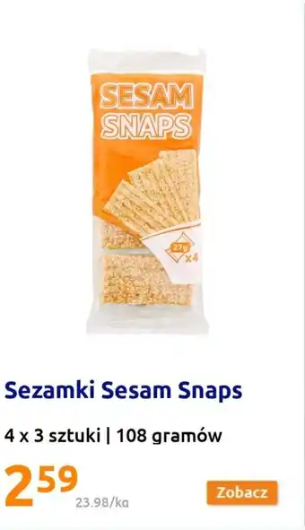 Sesam snaps sezamki 4x3szt 108g