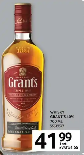 Selgros Grants Whisky 40% 700ml oferta