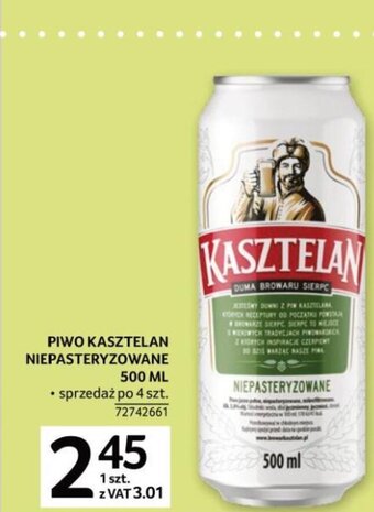 Selgros Kasztelan piwo niepasteryzowane 500ml oferta