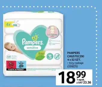Selgros Pampers Chusteczlo 4 x 52szt. oferta