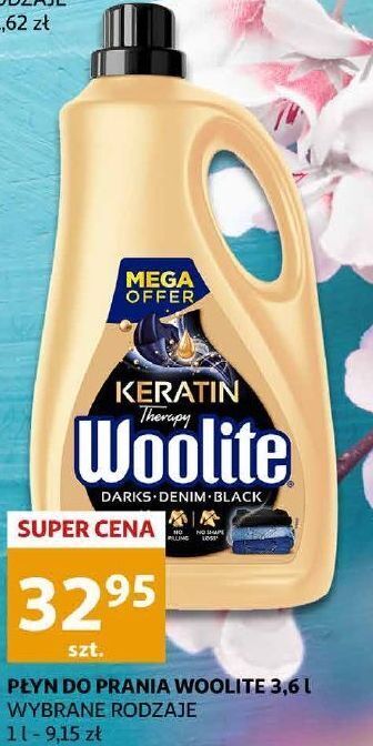 Auchan Płyn do prania dark woolite keratin oferta