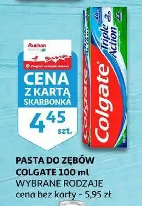Auchan Pasta do zębów colgate triple action oferta