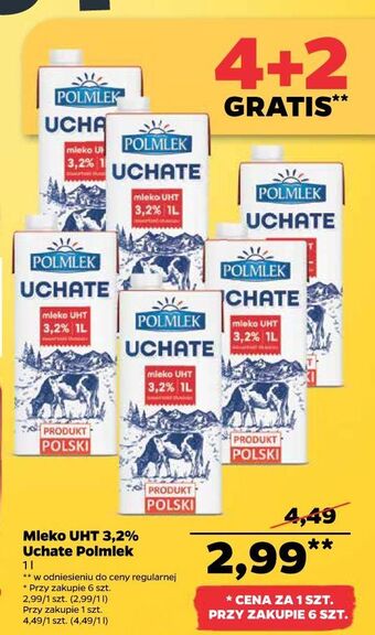 Netto Mleko uht 3.2% uchate polmlek 1l oferta