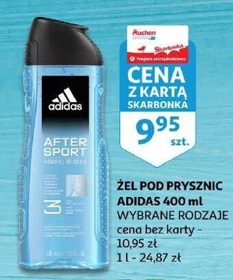 Auchan Żel pod prysznic adidas men after sport oferta