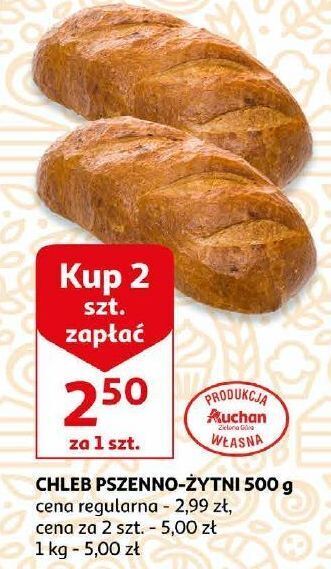 Auchan Chleb pszenno-żytni auchan oferta