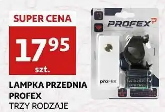 Auchan Lampka przednia rowerowa profex oferta