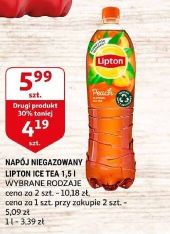 Auchan Herbata mrożona peach lipton ice tea oferta
