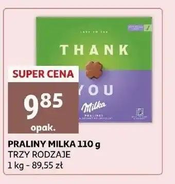 Auchan Bombonierka milka thank you oferta