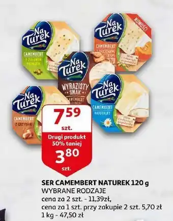 Auchan Ser camembert z grzybami turek naturek oferta