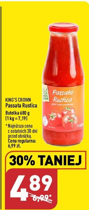 ALDI Passata rustica kings crown oferta