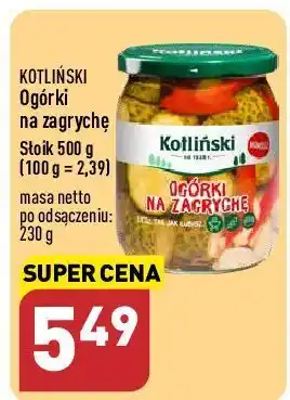 ALDI Ogórki chili plastry kotliński oferta