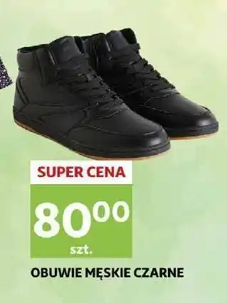 Auchan Obuwie męskie czarne oferta