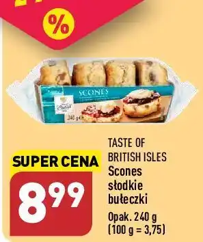ALDI Herbatniki angielskie z rodzynkami taste of british isles oferta