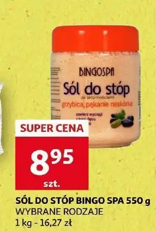 Auchan Sól do stóp grzybica i pękanie naskórka bingospa oferta