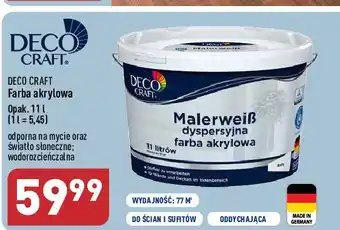 ALDI Farba akrylowa deco craft oferta