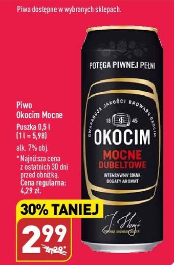 ALDI Piwo okocim mocne dubeltowe oferta