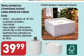 ALDI Lampa zewnętrzna olejowa oferta
