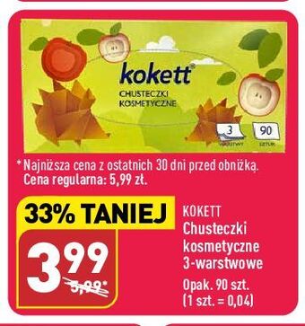 ALDI Chusteczki kosmetyczne kokett oferta