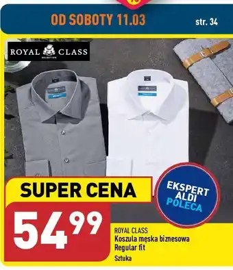 ALDI Koszula męska regular fit royal class oferta