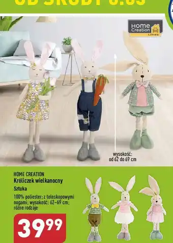 ALDI Króliczek z teleskopowymi nogami home creation oferta