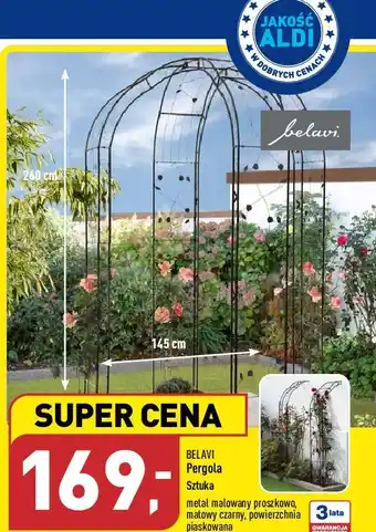 Pergola 145 x 260 38 cm belavi