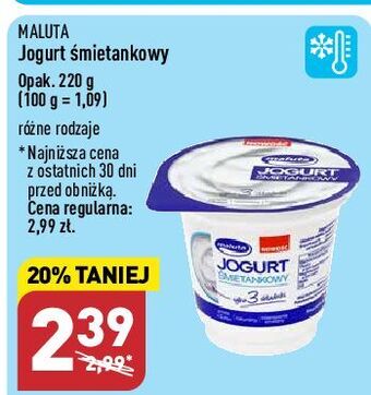 ALDI Jogurt śmietankowy maluta oferta