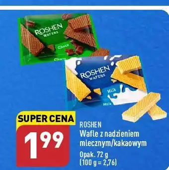 ALDI Wafle czekoladowe roshen oferta
