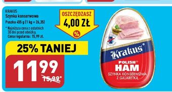 ALDI Szynka konserwowa krakus animex oferta