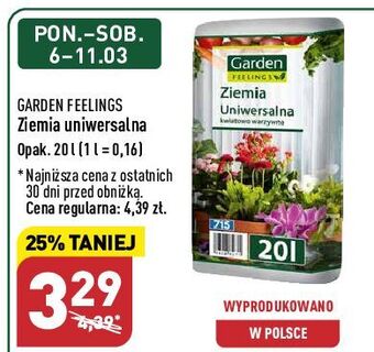 ALDI Ziemia kwiatowa uniwersalna garden feelings oferta