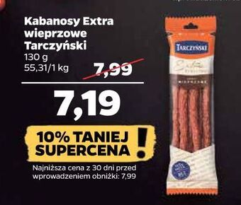 Netto Kabanosy wieprzowe tarczyński kabanos extra oferta