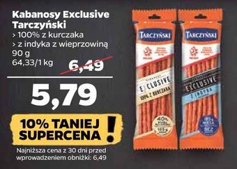 Netto Kabanosy z indyka tarczyński exclusive oferta