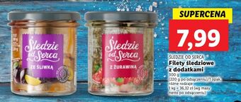 Lidl Filety śledziowe z żurawiną śledzie od serca oferta