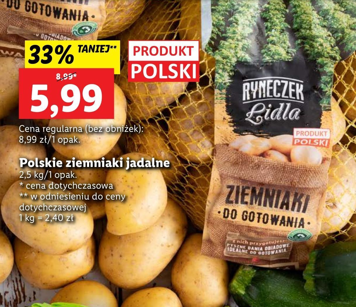 Promocja Ziemniaki do gotowania ryneczek lidla w Lidl
