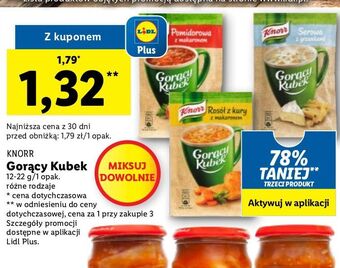 Rosół z kury makaronem knorr gorący kubek