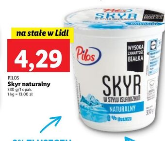 Lidl Jogurt naturalny pilos skyr oferta