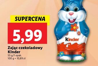 Lidl Zając wielkanocny kinder oferta