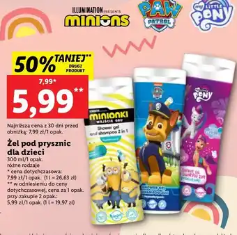 Lidl Żel do mycia ciała i włosów my little pony oferta