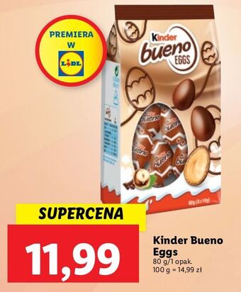 Lidl Jajka orzechowe kinder bueno oferta