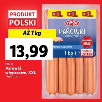 Lidl Parówki wieprzowe pikok oferta