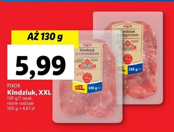 Lidl Kindziuk z pieprzem pikok oferta