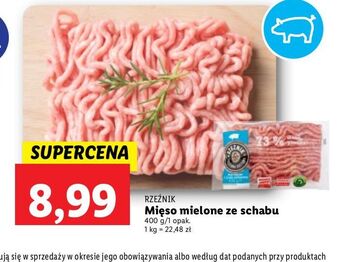 Lidl Mięso mielone ze schabu rzeźnik codzienna dostawa oferta
