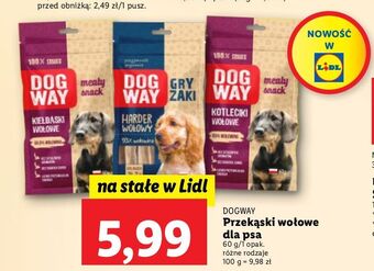 Lidl Kiełbaski wołowe dog way oferta