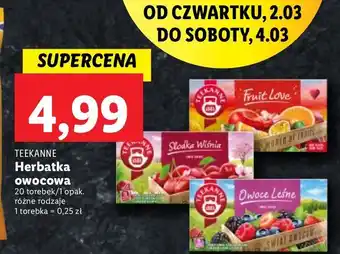 Lidl Herbata sweet cherry teekanne world of fruits oferta