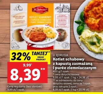Lidl Kotlet schabowy z kapustą zasmażaną i puree ziemniaczanym u jędrusia oferta