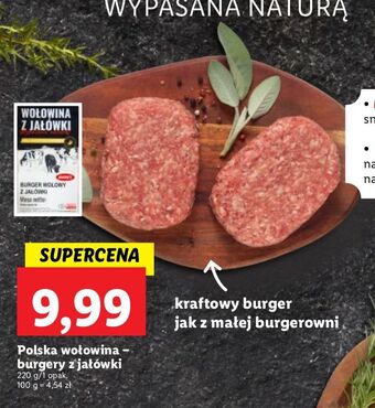 Lidl Burgery z jałówki oferta