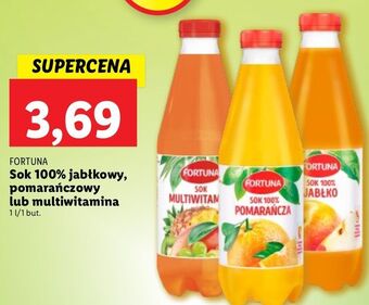 Lidl Sok 100% pomarańczowy fortuna oferta