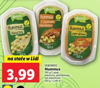 Lidl Hummus z suszonymi pomidorami vemondo oferta